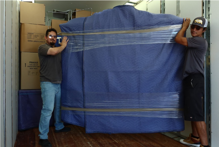 California Air Services compliant All Cal Moving truck specializing in efficient local furniture moves.